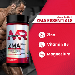 Muscle Rich ZMA (Magnesium with Zinc & Vitamin B-6) 60 Tablets