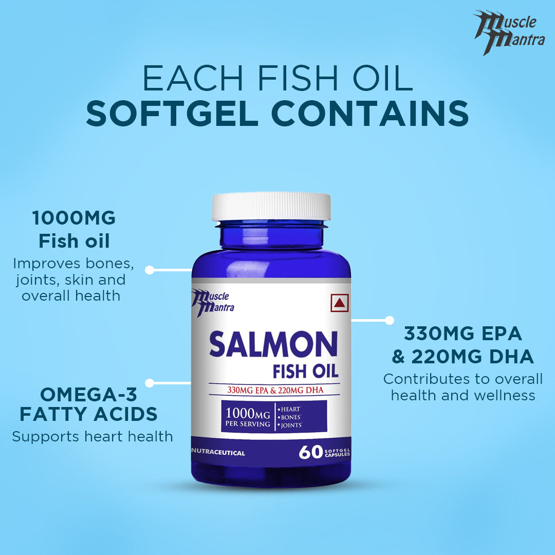 Muscle Mantra | Salmon fish oil | Omega 3 fatty acids | Good health