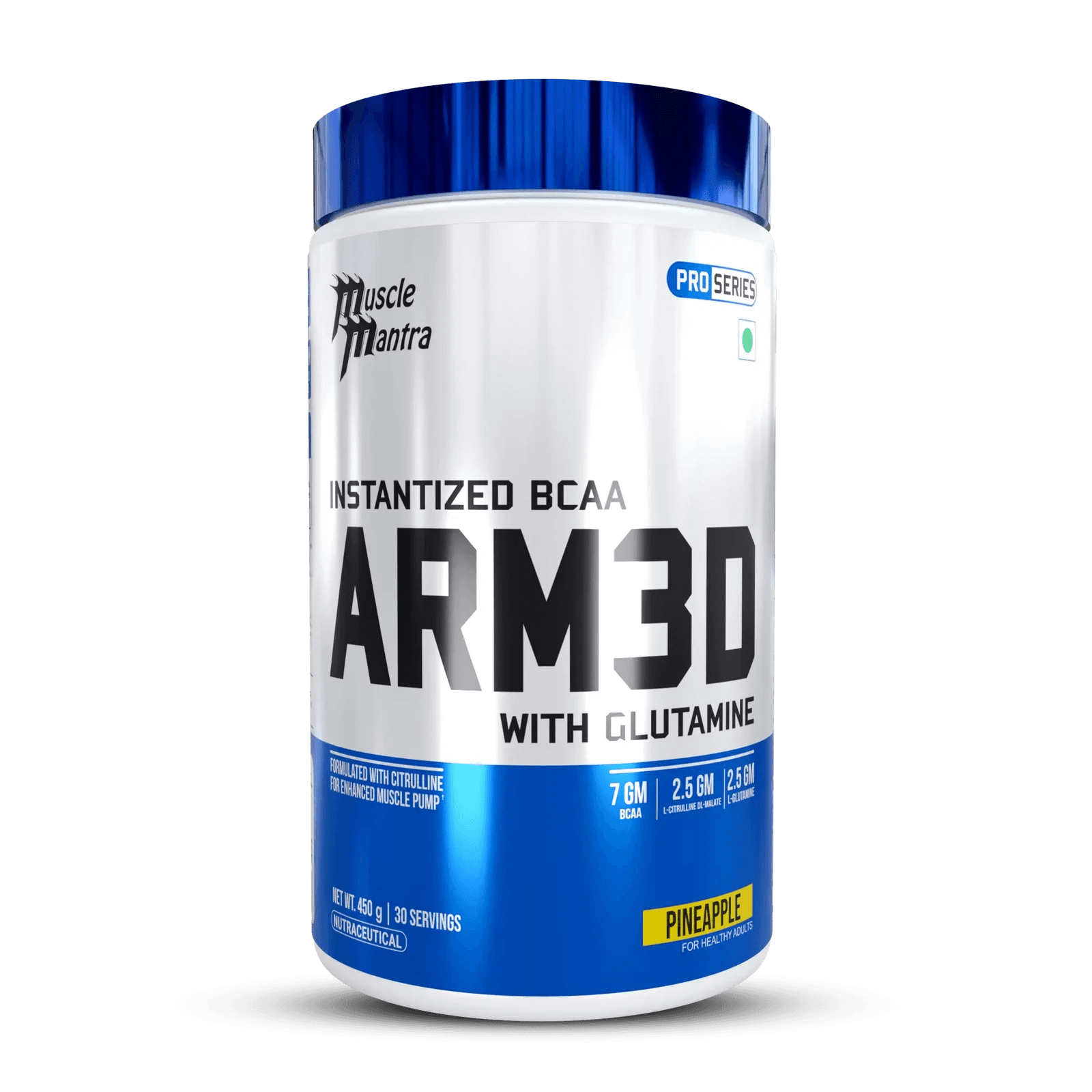 ARM3D - Instantized BCAA with Glutamine and Taurine — 450gm, Pineapple