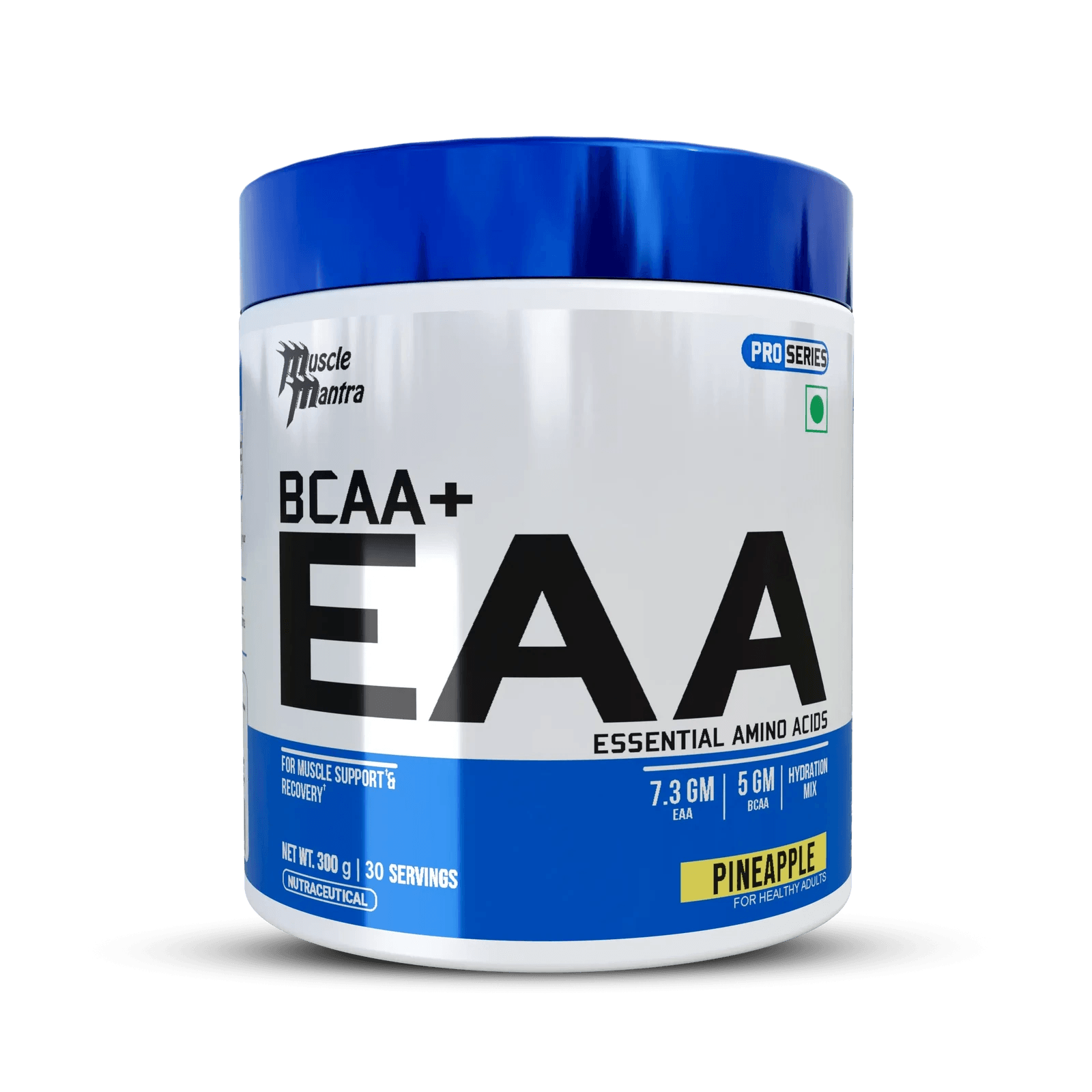 BCAA+ EAA Hydration 300 g — 30 Servings, Pineapple