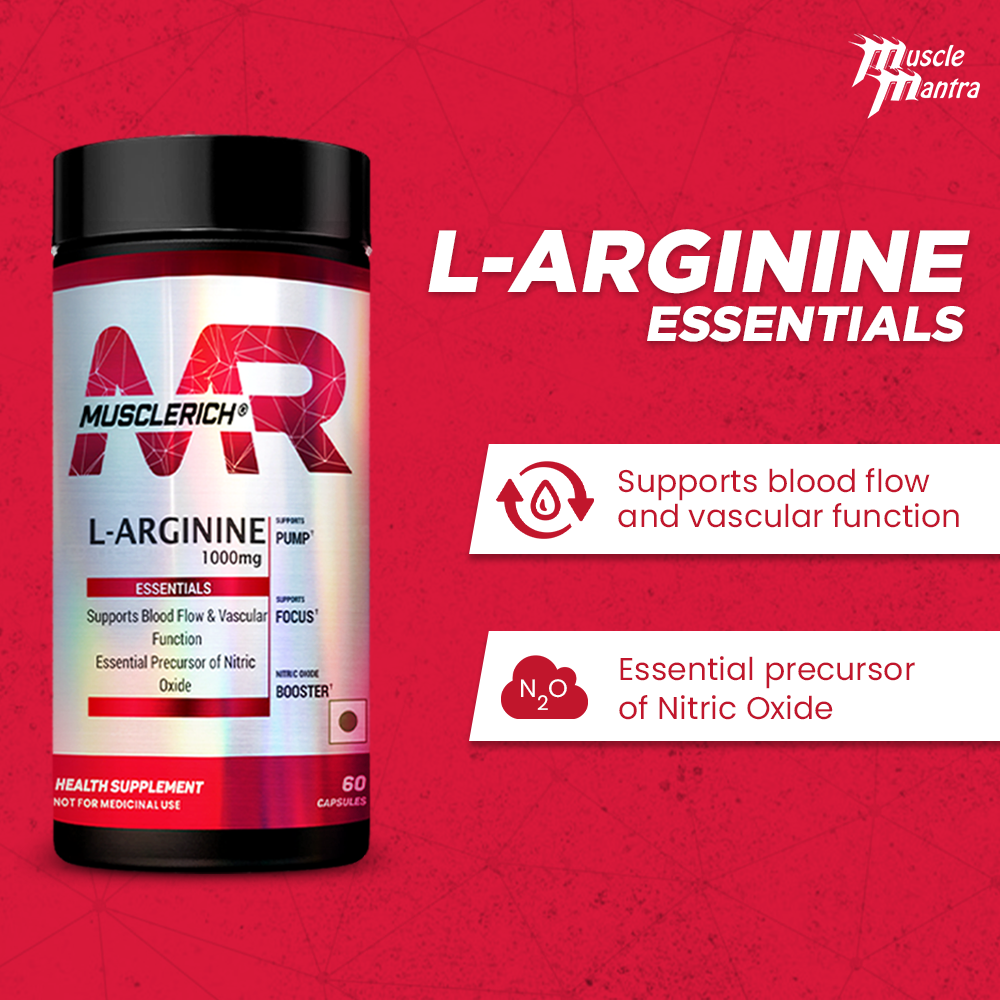 MuscleRich LArginine (60 Capsules) Muscle Mantra
