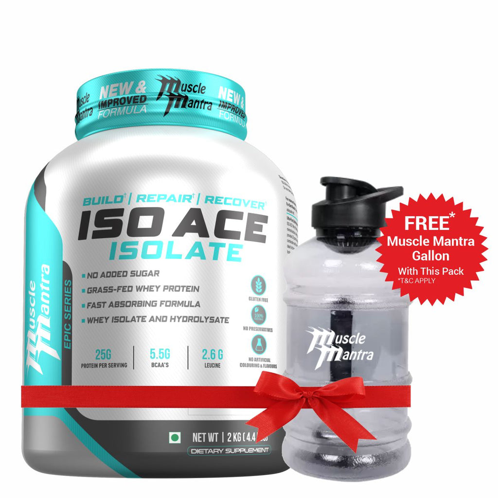 Muscle Mantra Epic Series ISO ACE ISOLATE For Build | Repair | Recovery + Free Gallon Bottle