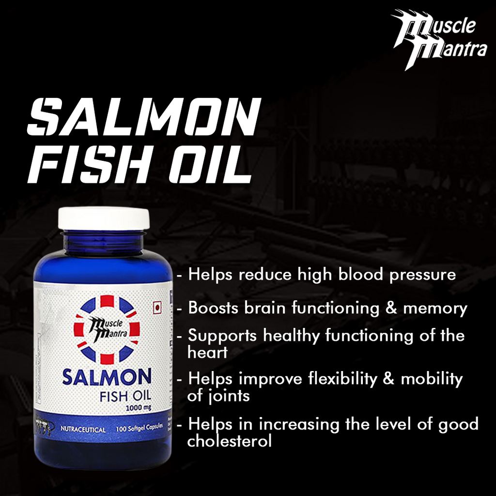Muscle Mantra Salmon Fish Oil 1000MG -100 softgel Capsules