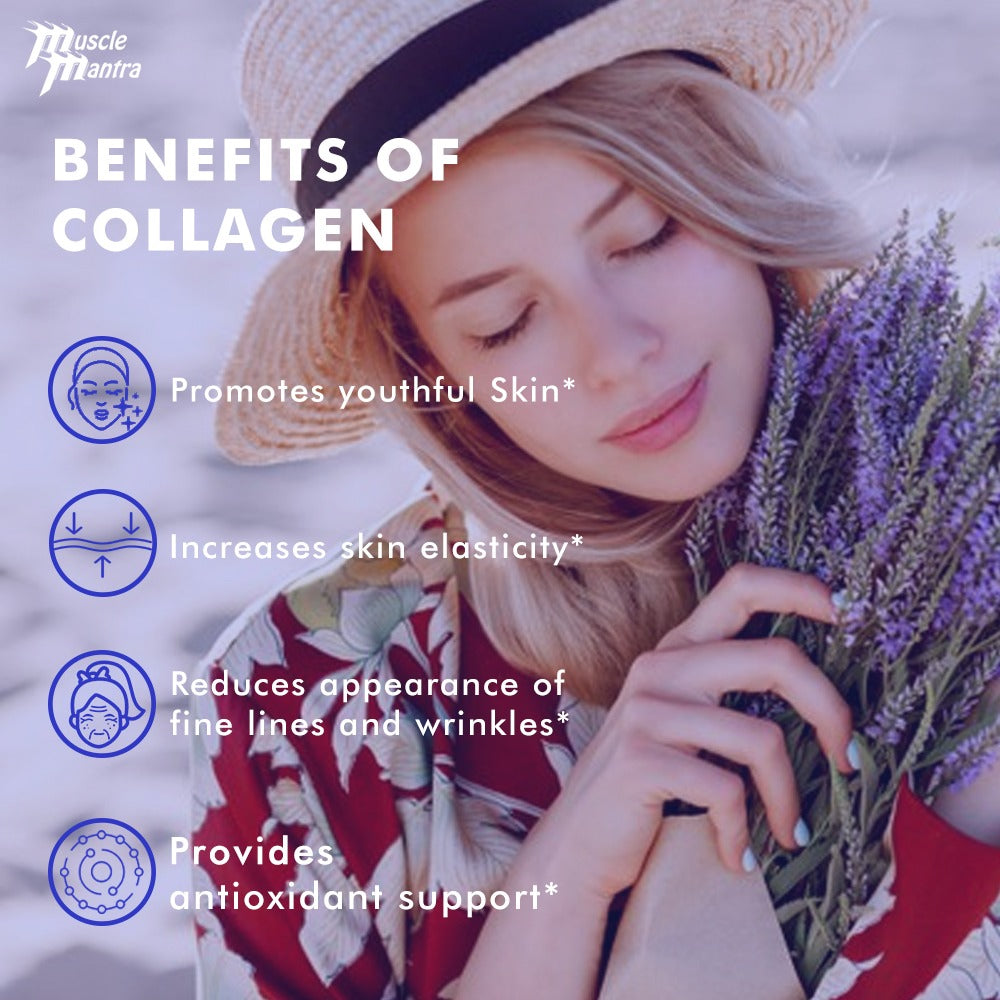 Muscle Mantra Hydrolysed Collagen Type 1&3 -Simple Product-collagen, hair care, nails care, Skin care- Muscle Mantra 