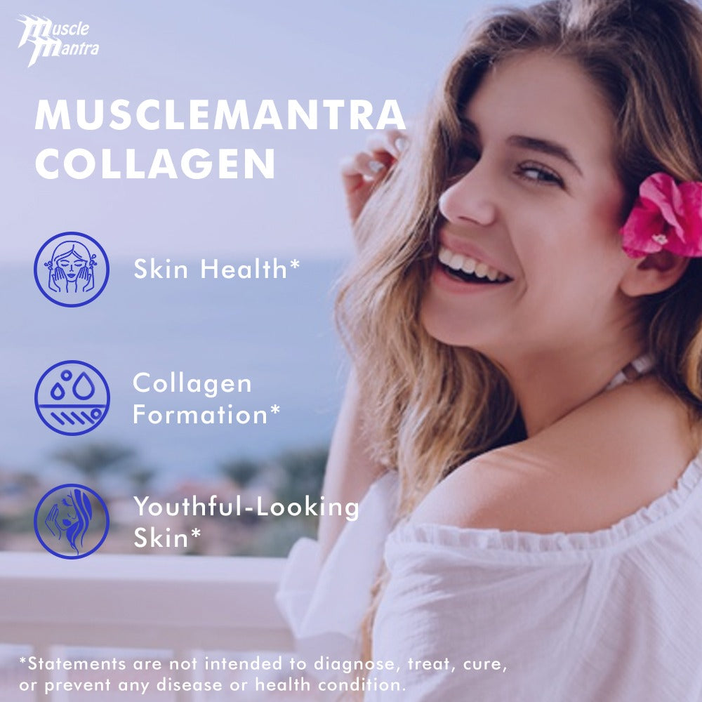 Muscle Mantra Hydrolysed Collagen Type 1&3 -Simple Product-collagen, hair care, nails care, Skin care- Muscle Mantra 