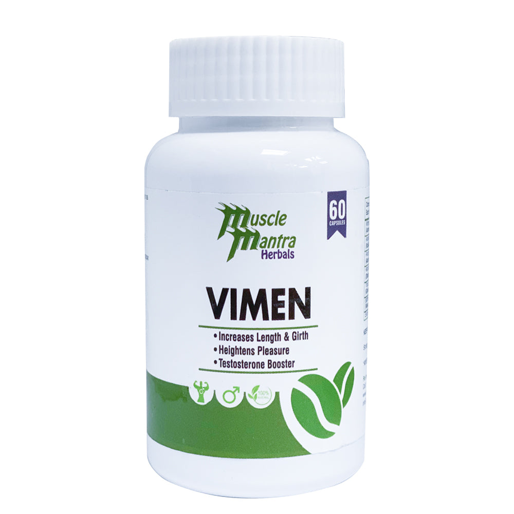 Muscle Mantra Herbals VIMEN Size enlargement 60 CAPSULES --penis enlargement, penis size, sex drive, sexual, size gain, test, testosterone booster, Vitamins and Minerals- Muscle Mantra 
